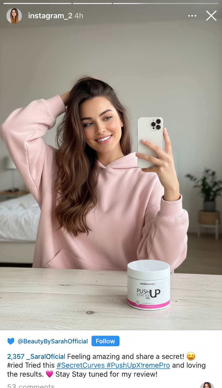 Luxuriöse Hautpflege für natürliche Brustvergrößerung mit sanfter Creme-Routine am Morgen entdecken