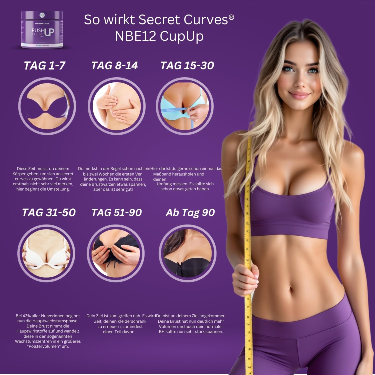 Secret Curves Push-Up Creme Pro X + Pueraria Mirifica Day & Night Set