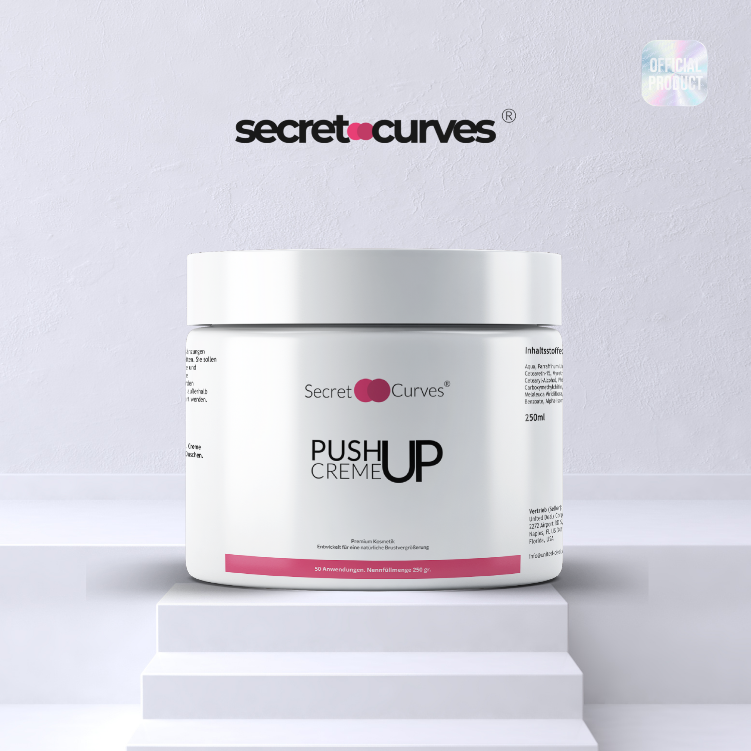 Secret Curves Cupoptimizer Creme für eine natürliche Brustvergrößerung